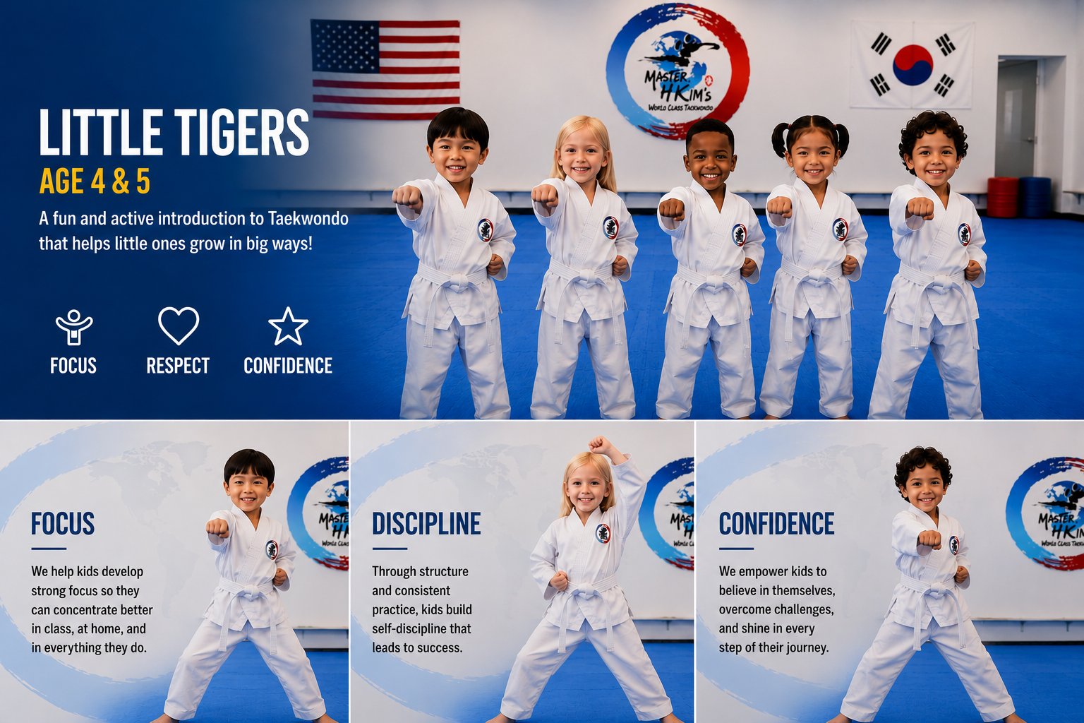 Little Tigers having fun while learning